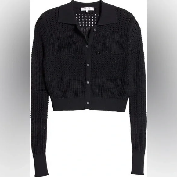 FRAME open stitch shrunken cardigan - Picture 6 of 6